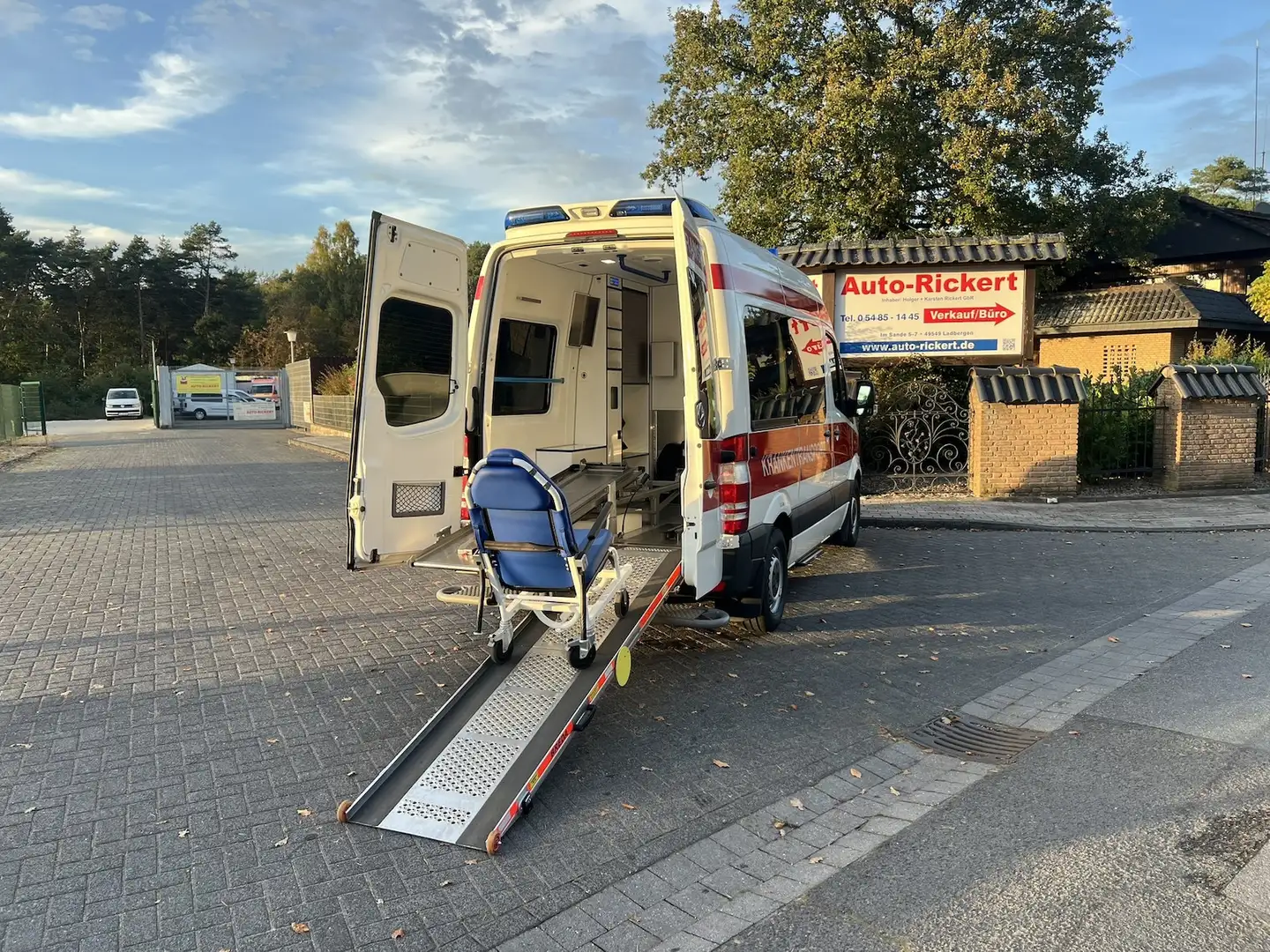 Mercedes-Benz Sprinter 313 CDI, KTW, Tragetisch, Tragestuhl, uvm. Blanc - 2