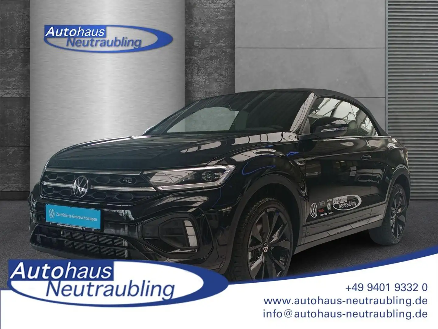 Volkswagen T-Roc CABRIO 1.5 TSI "R-LINE" 150 PS DSG +NAVI+SHZ+AHK+R Schwarz - 1