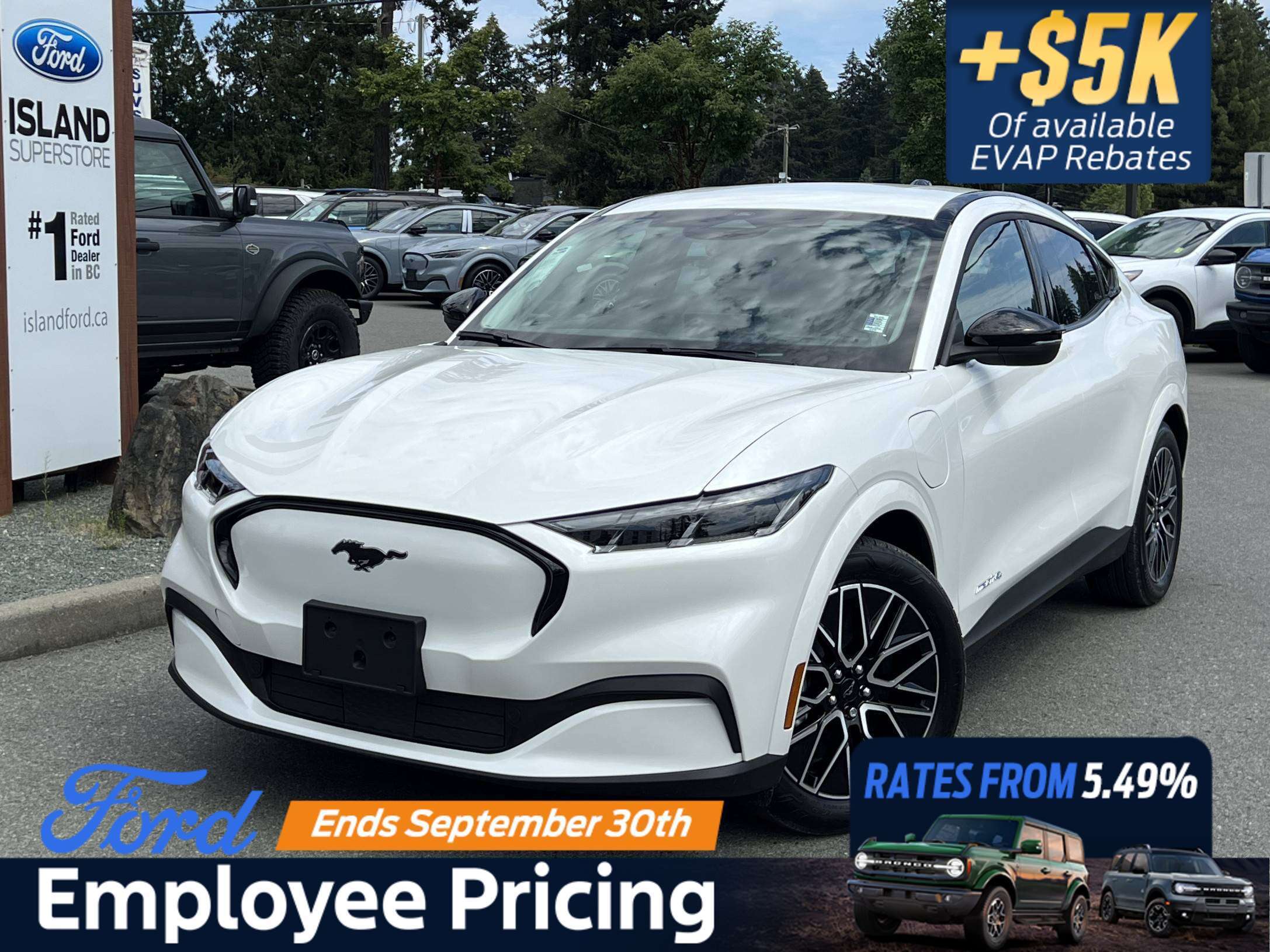 White 2026 Ford Mustang Mach-E SUV / Crossover All-Wheel Drive 1-Speed Automatic