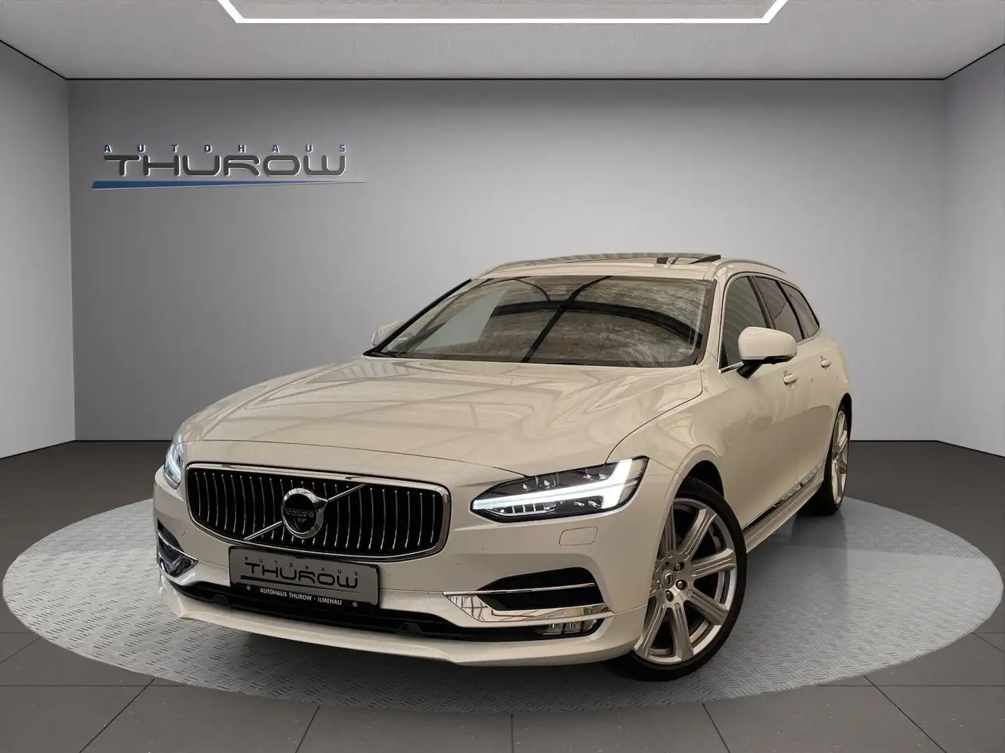 Volvo V90 D5 Inscription AWD Leder LED Automatik Dach Weiß - 1