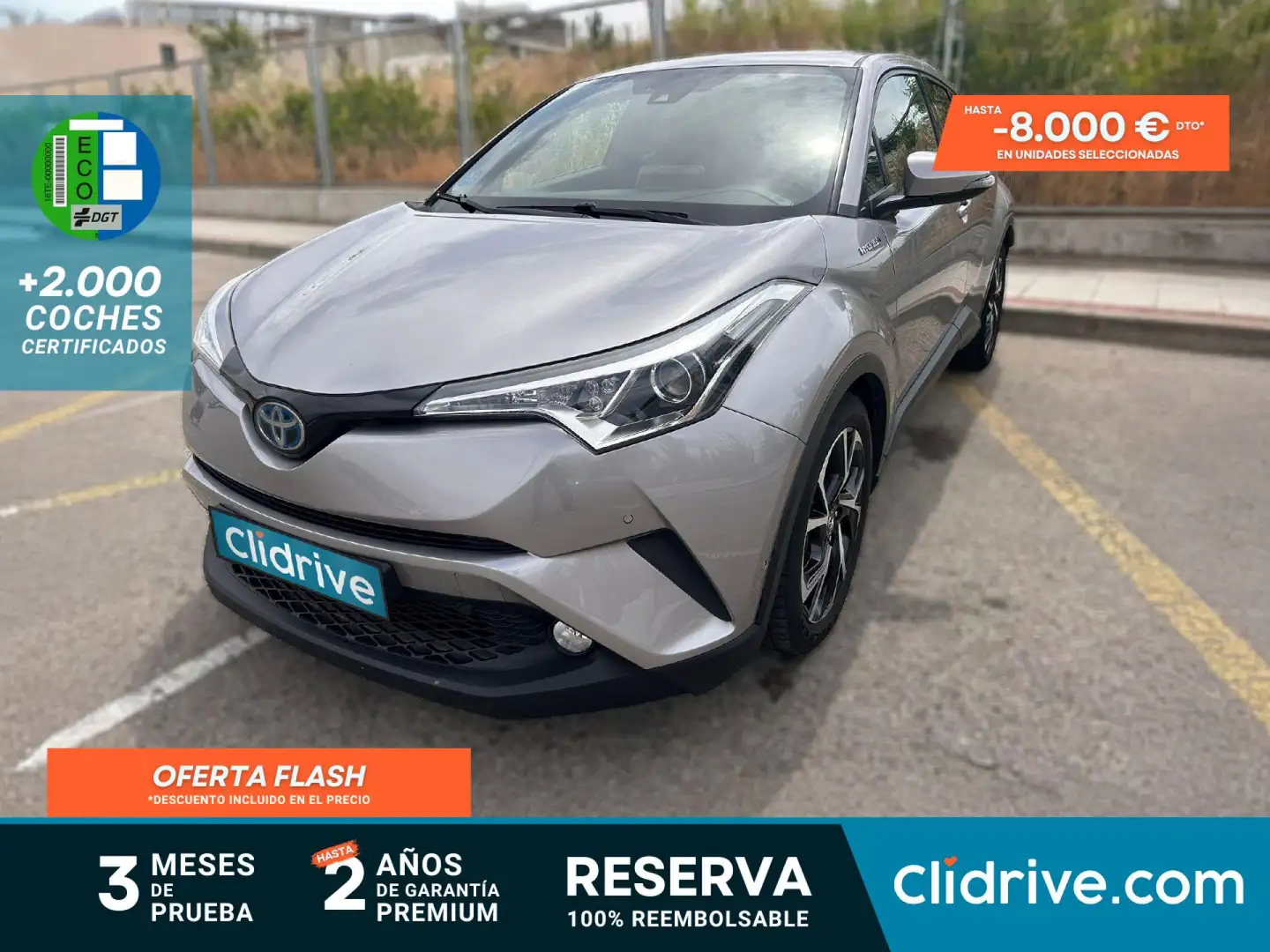 Toyota C-HR 1.8 125H Advance P.Plus P. Luxury Gris - 1