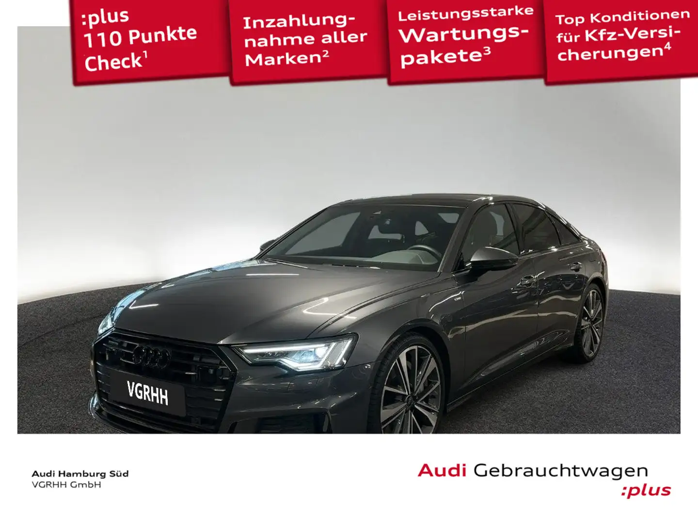 Audi A6 50 TFSI e qu..S tronic 2xS LINE/LM21/ACC/PANO Grau - 1