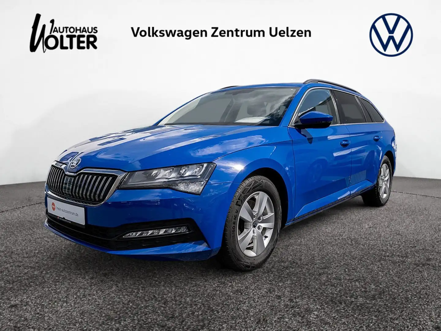 Skoda Superb Combi 2.0 TDI Ambition DSG AHK ACC Nav Blau - 1