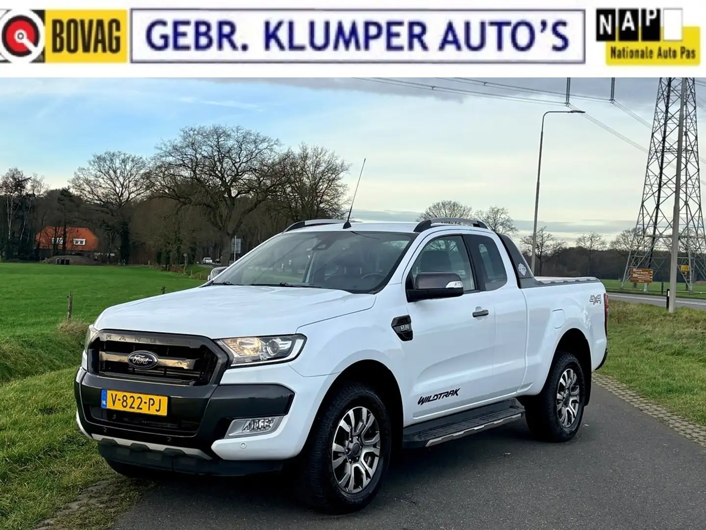 Ford Ranger 3.2 TDCi Wildtrak Aut., Navi, Cruise, ECC, PDC Blanc - 1
