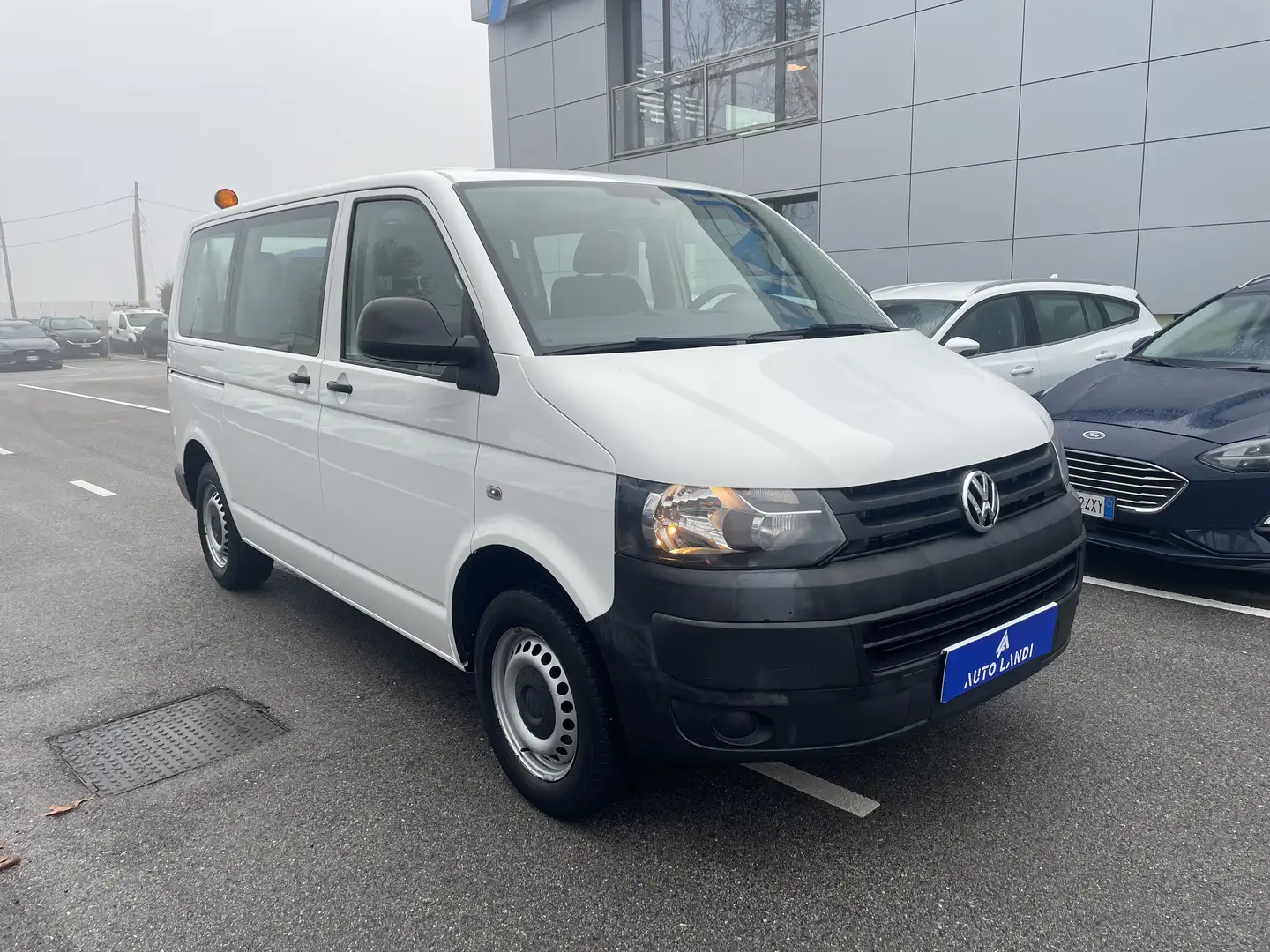 Volkswagen T5 Transporter T 5 Trasporter KASTEN-KOMBI Blanc - 2