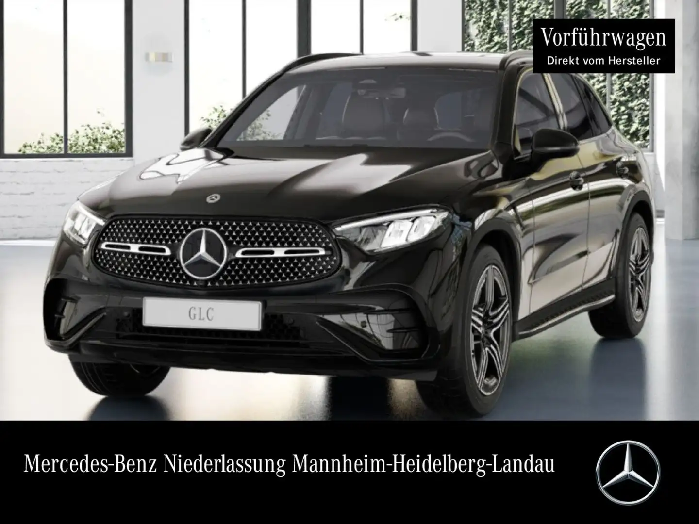 Mercedes-Benz GLC 220 d 4M AMG+NIGHT+AHK+LED+KAMERA+KEYLESS+9G Schwarz - 1