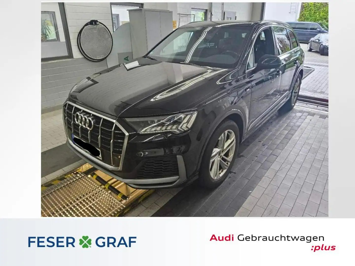Audi Q7 55 TFSI e S line quattro AHK/ HD matrix LED/ Luftf Schwarz - 1