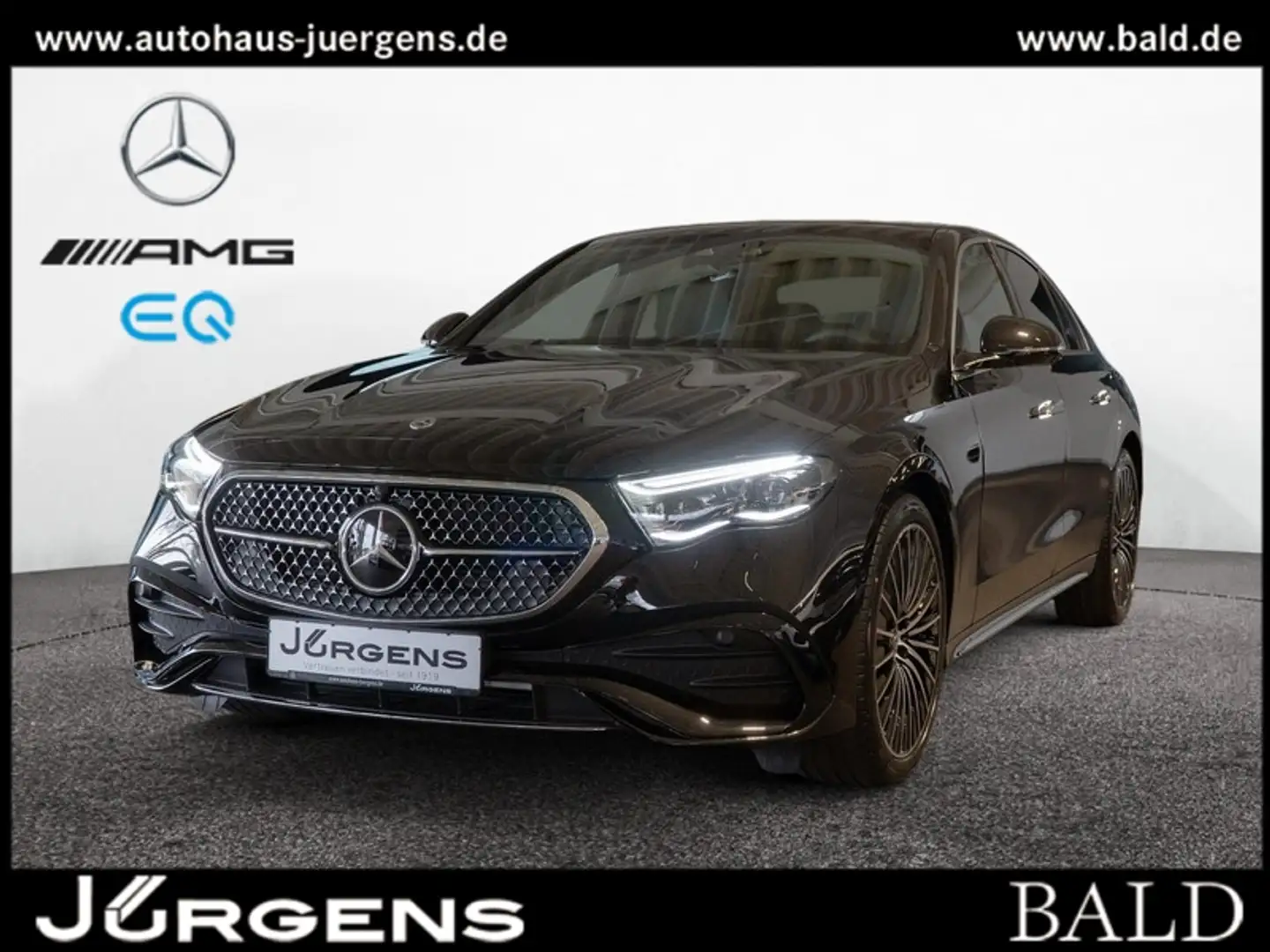 Mercedes-Benz E 220 d AMG-Sport/Pano/Burm4D/Sitzklima/Distr/20 Negro - 1