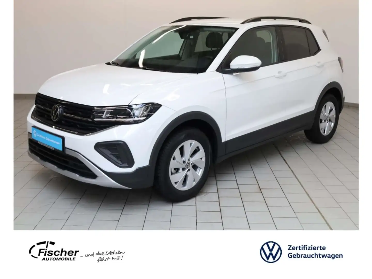 Volkswagen T-Cross 1.0 TSI Life 6-Gg. NAV/LED/ACC/SH/Klima Weiß - 1