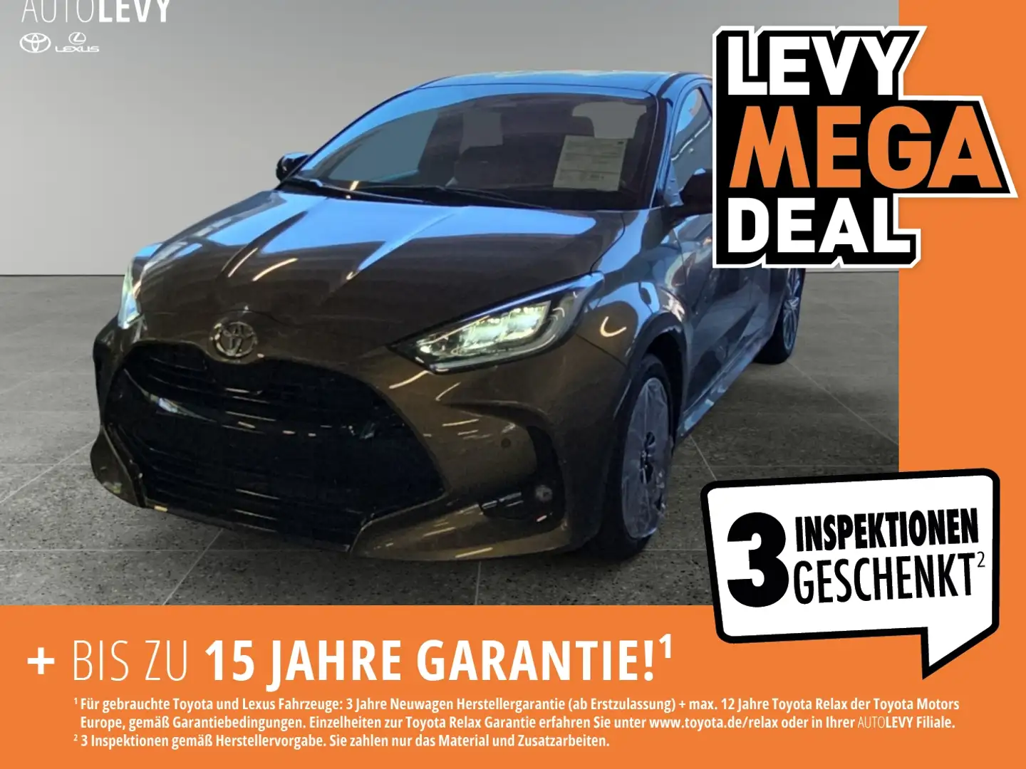 Toyota Yaris 1.5 Hybrid Style Plus TechPaket+CarPlay+SHZ Grau - 1