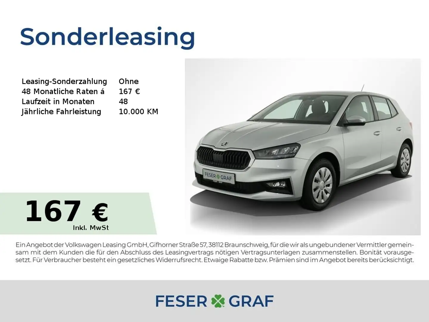 Skoda Fabia Selection 1,0l TSI *SZH*CARPLAY*PDC hint* Silber - 1