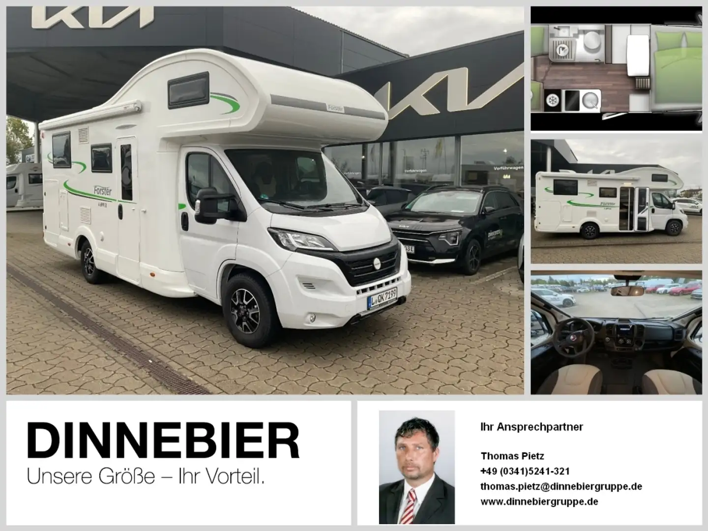 Forster A 699 EB 5 Sitz- & Schlafplätze, Markise Weiß - 1