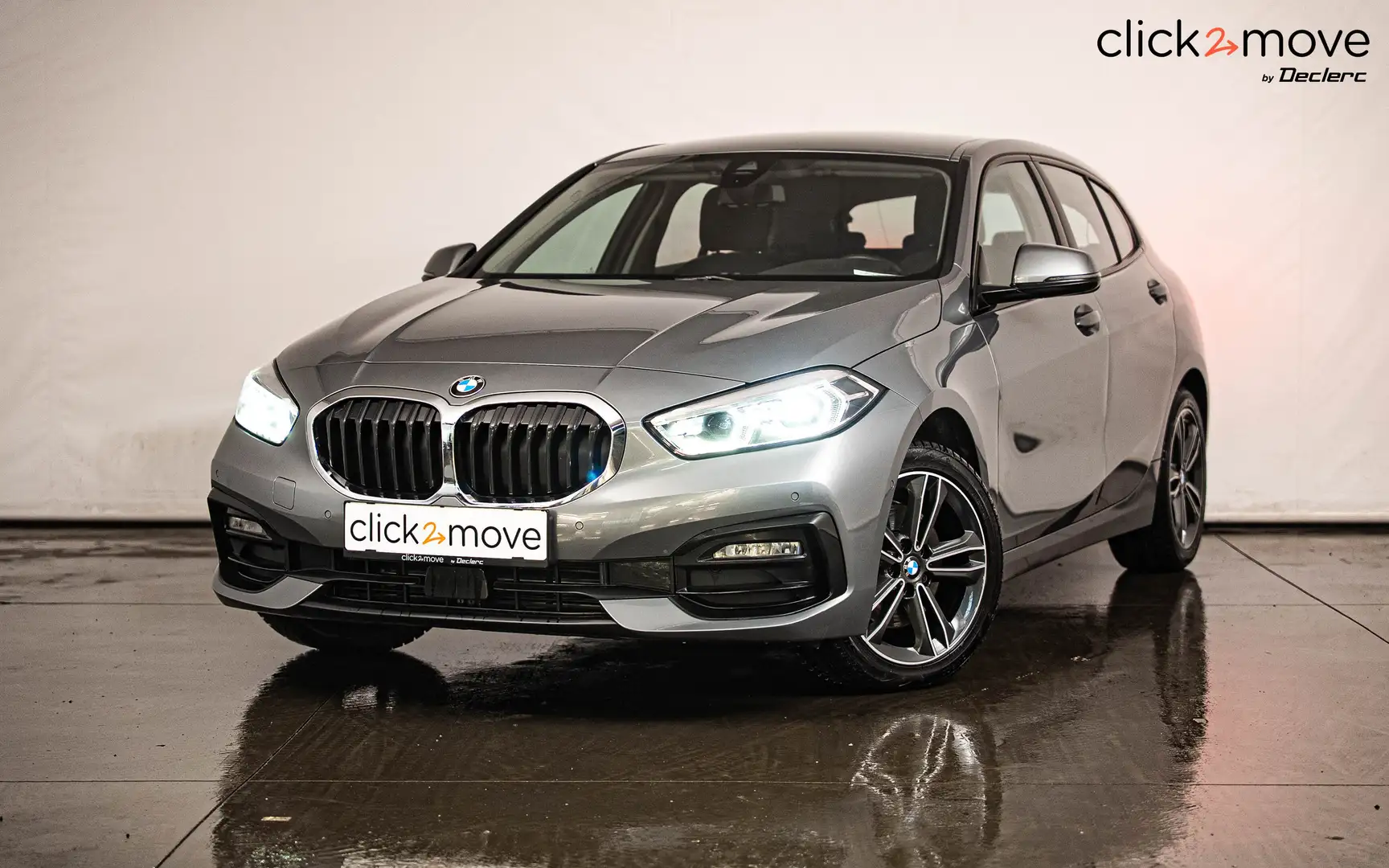 BMW 118 118iA Sportline Gris - 1
