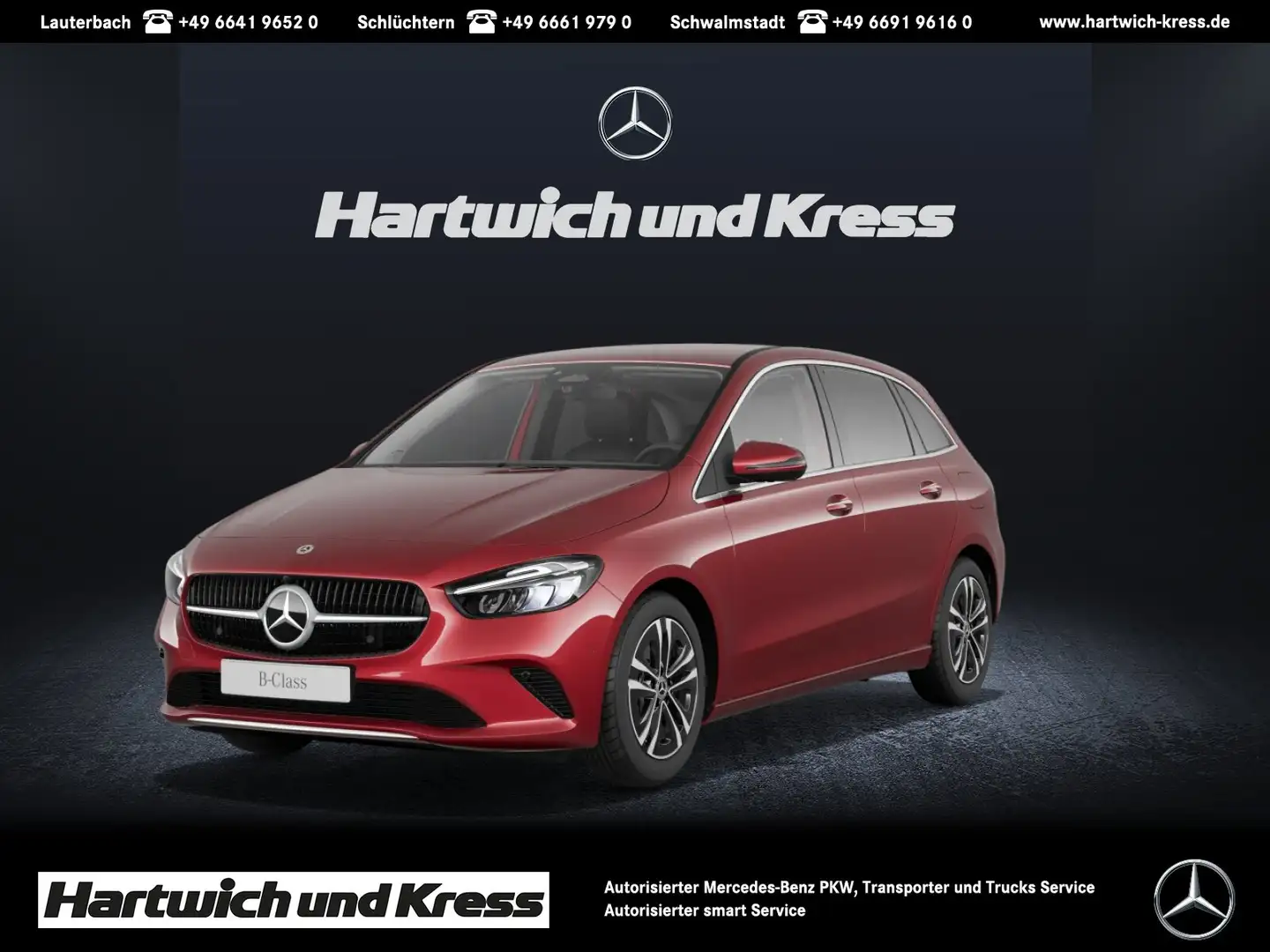 Mercedes-Benz B 250 B 250 e Progressive+Memory+Kamera+Ambiente+LED+ Rot - 1