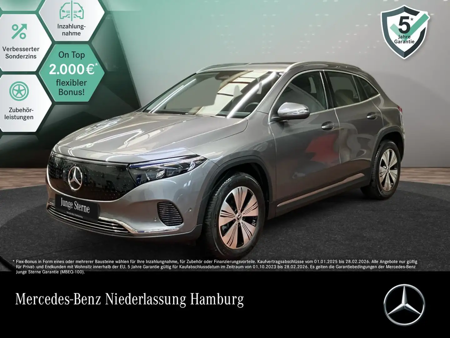 Mercedes-Benz EQA 300 4M PROG+ADVANCED+AHK+KAMERA+SPUR Grau - 1