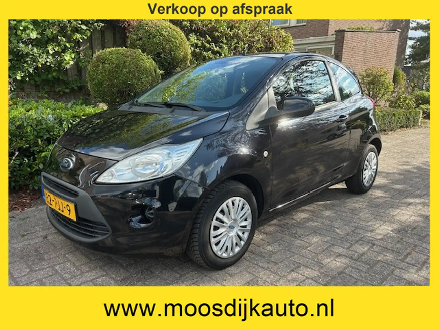 Ford Ka/Ka+ 1.2 Comfort start/stop Airco/ Orig NL auto/ met NA Zwart - 1