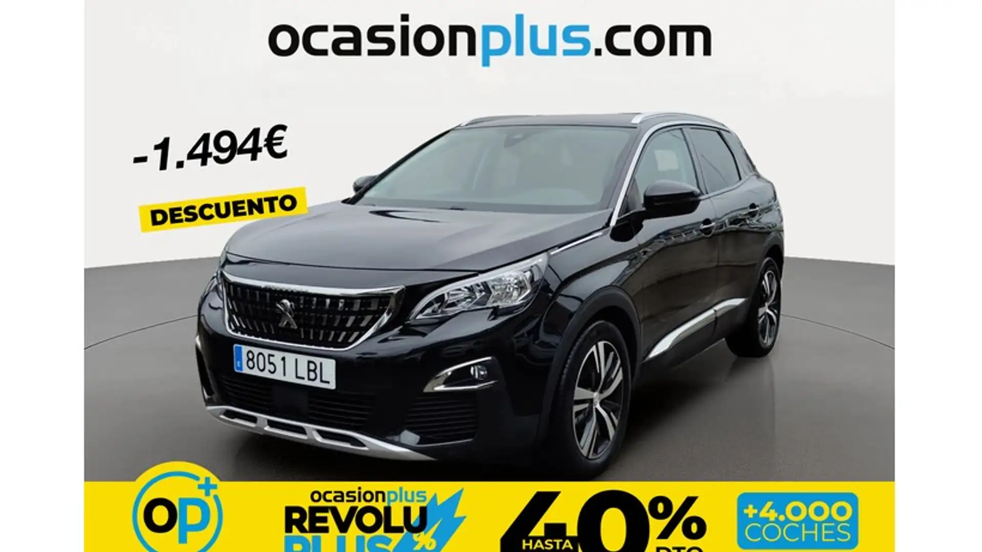 Peugeot 3008 1.5BlueHDi Allure S&S 130 Schwarz - 1