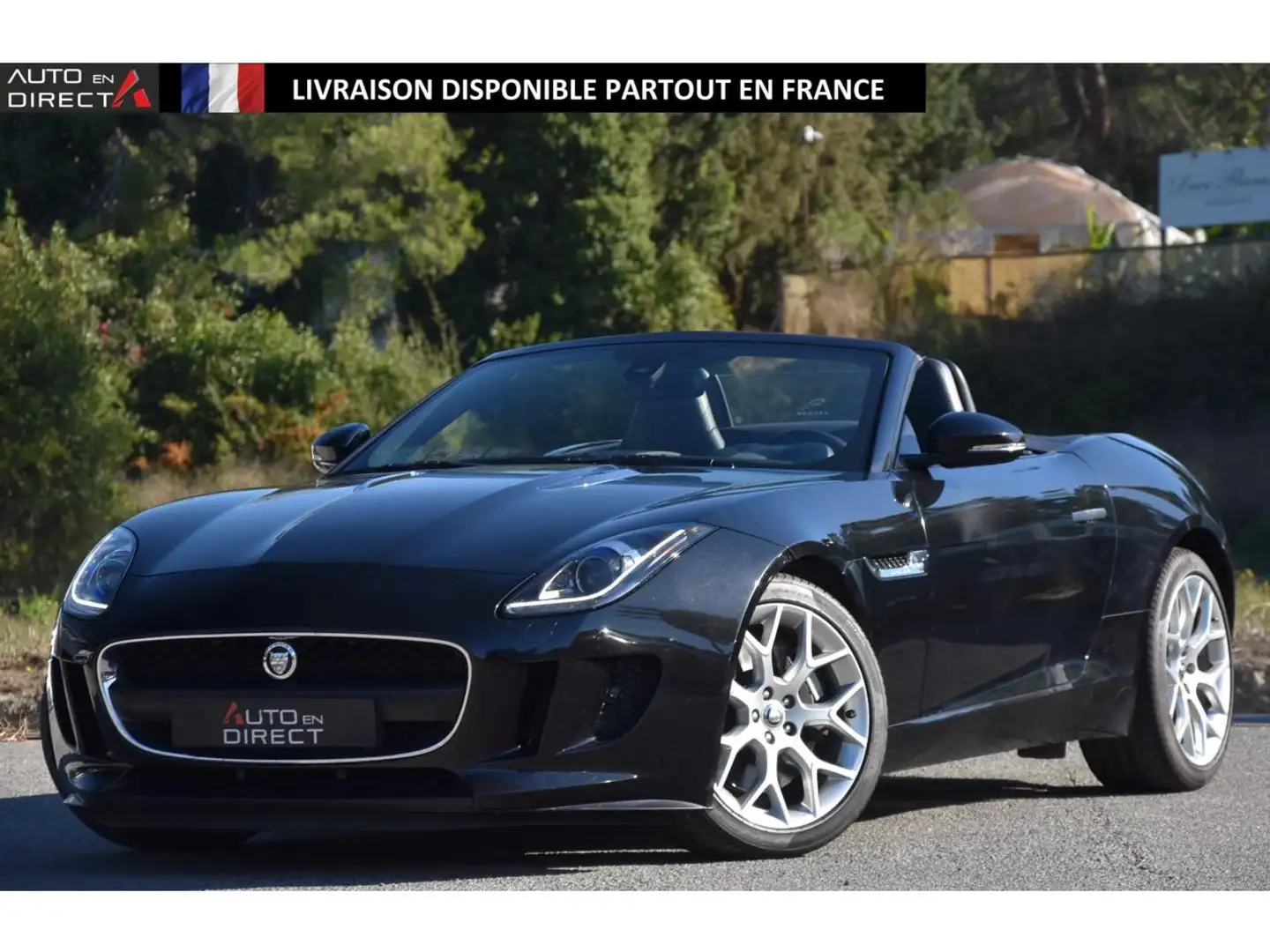 Jaguar F-Type F-Type Cabriolet 3.0i V6 - BVA Quickshift - Stop/Start F-TYPE CABRIOLET . PHASE 1 Zwart - 1