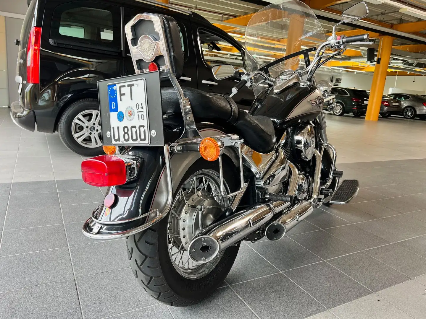 Kawasaki VN 800 C /Ledertaschen/CHROM Negru - 2