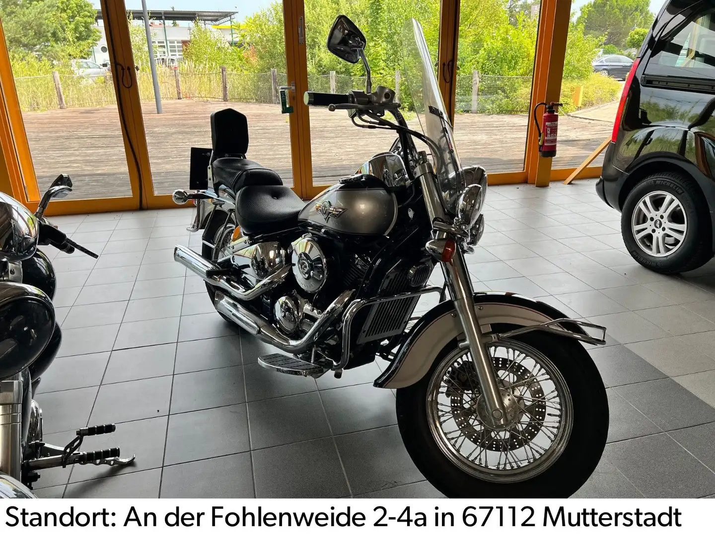Kawasaki VN 800 C /Ledertaschen/CHROM Negru - 1