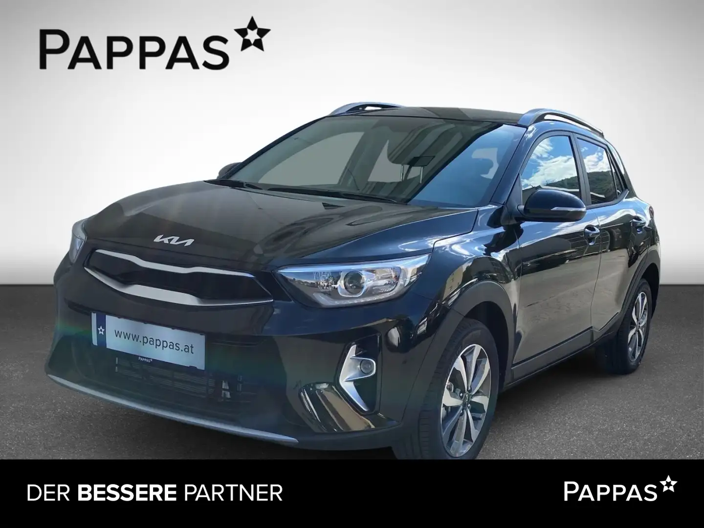 Kia Stonic SILBER 1.0 T-GDI Kimaaut., Navi, 17 Schwarz - 1