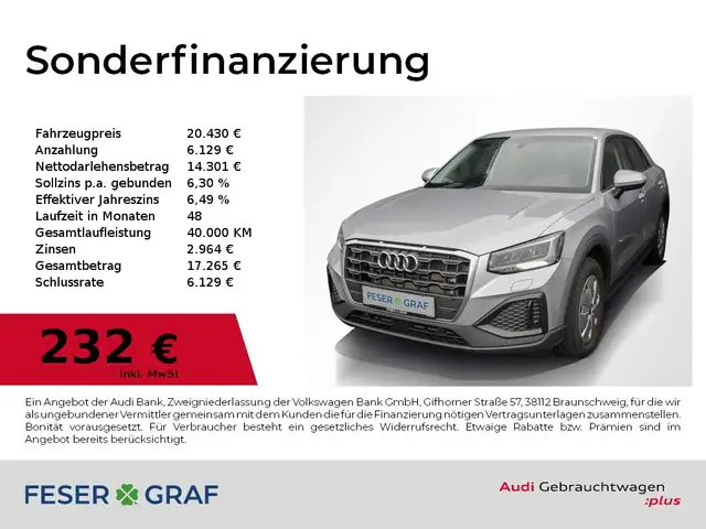Audi Q2 35 TFSI S tronic Navi,LED,Sitzh,Kamera,16Zoll