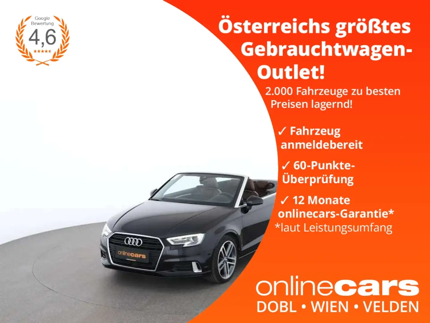 Audi A3 Cabriolet 1.5 TFSI sport Aut XENON RADAR NAVI Schwarz - 1