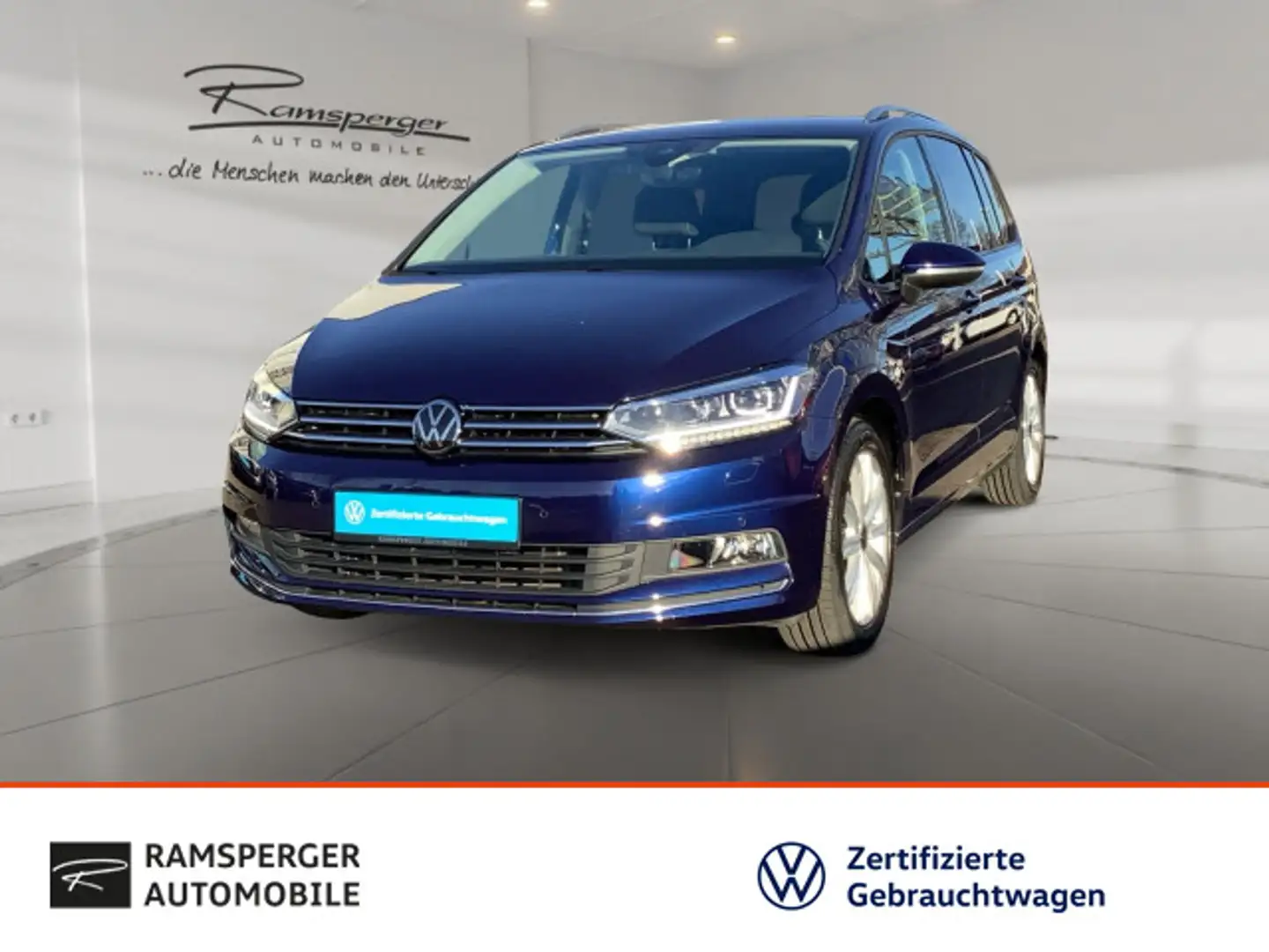 Volkswagen Touran 1.5 TSI DSG MOVE AHK ACC LED Navi Keyless Blau - 1