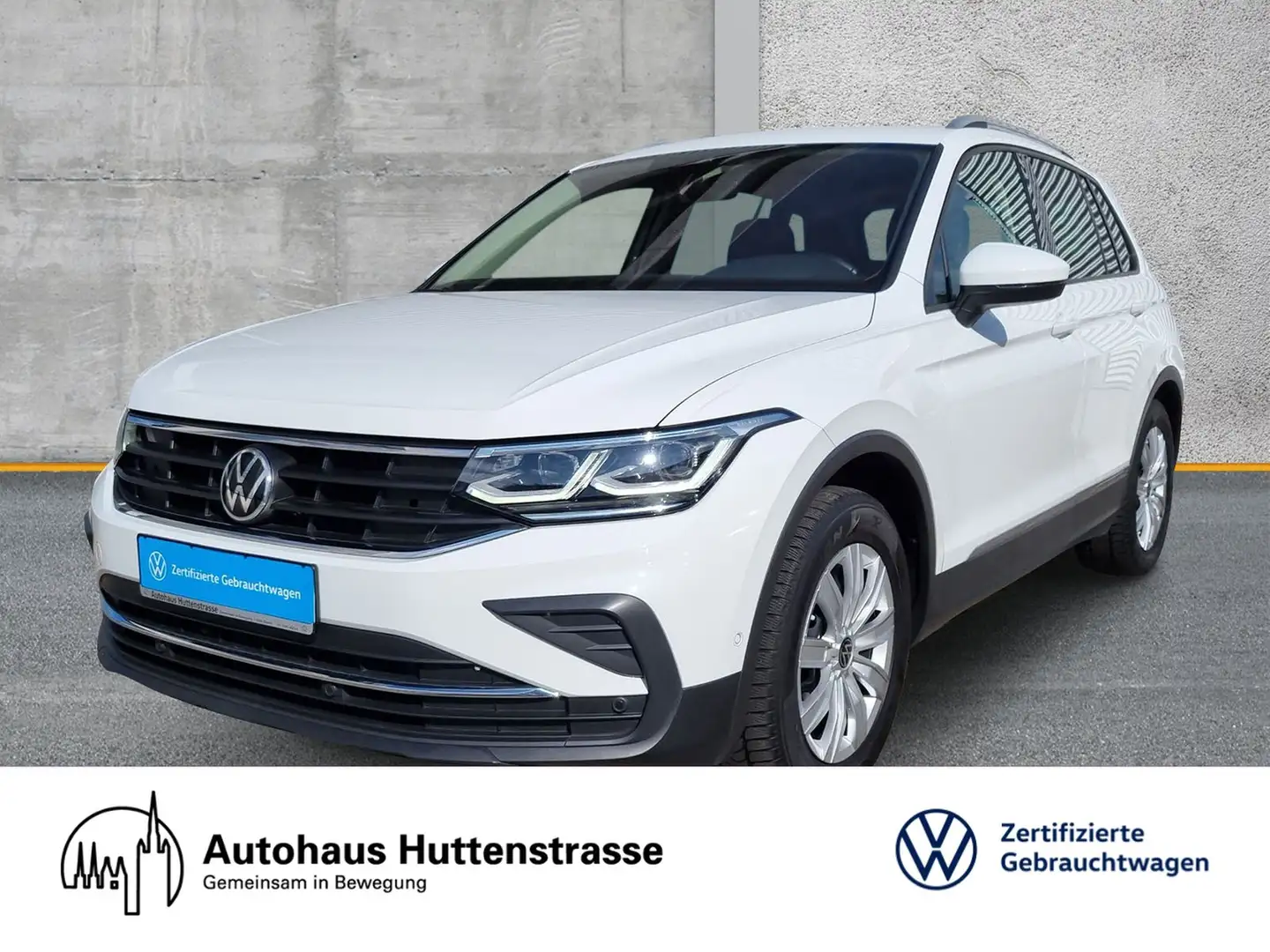 Volkswagen Tiguan 2.0 TDI DSG United AHK MATRIX ACC KAMERA Wit - 1