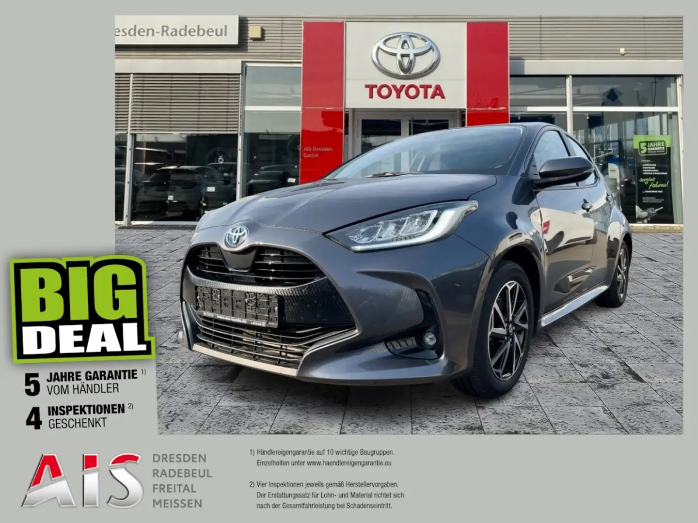 Toyota Yaris 1.5 Hybrid Team D DAB KAM LED ACC Grigio - 1