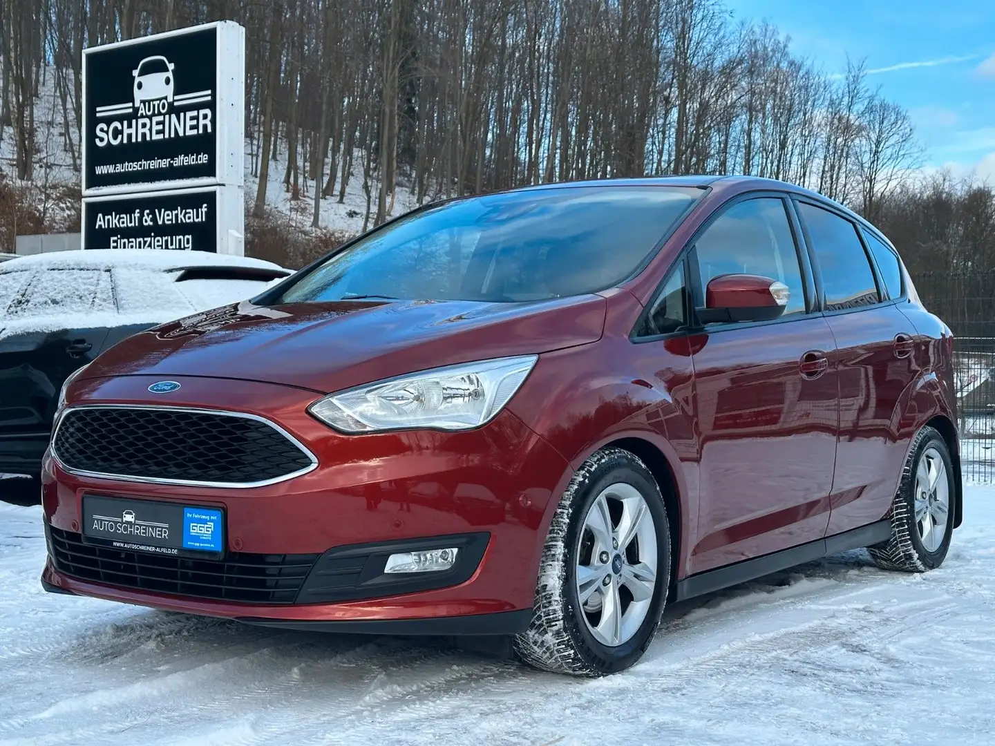 Ford C-Max Business AHK TEMPO hzb.FRONTSCHEIBE Rot - 1