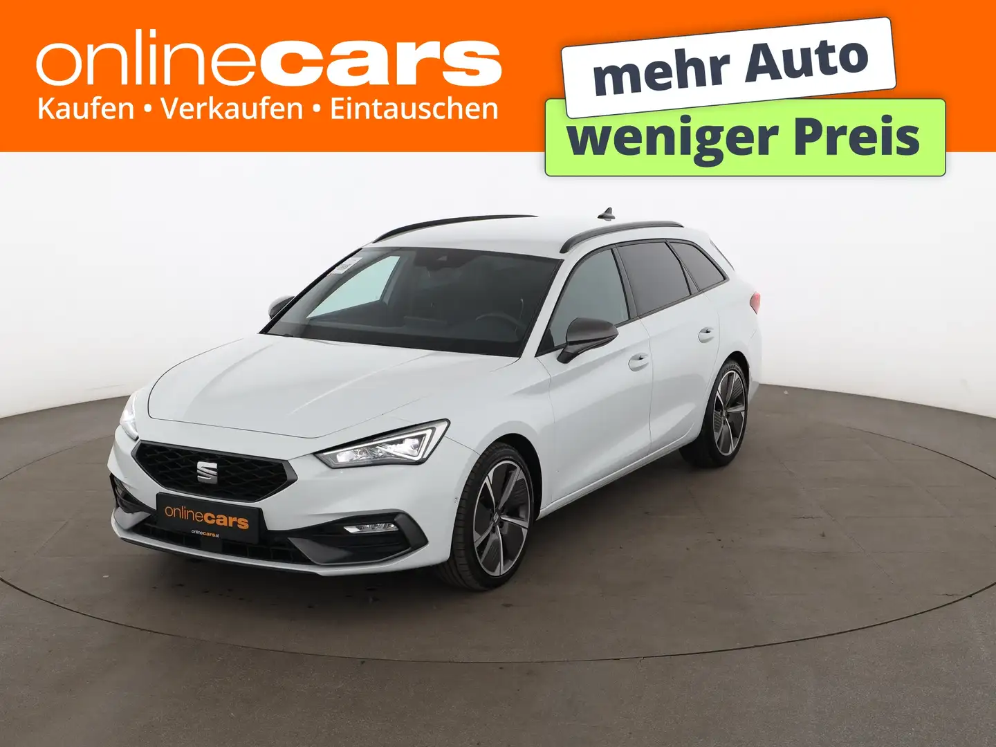 SEAT Leon ST 2.0 TDI FR Aut LED RADAR NAVI SITZHZG PDC Weiß - 1