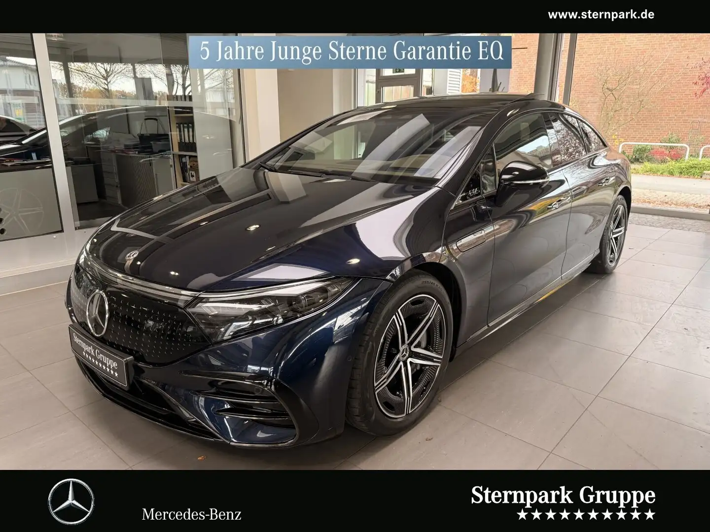 Mercedes-Benz EQS EQS 580 4M AMG Pano,AHK,Hyper,HUD,Wärmepumpe,HAL Blau - 1