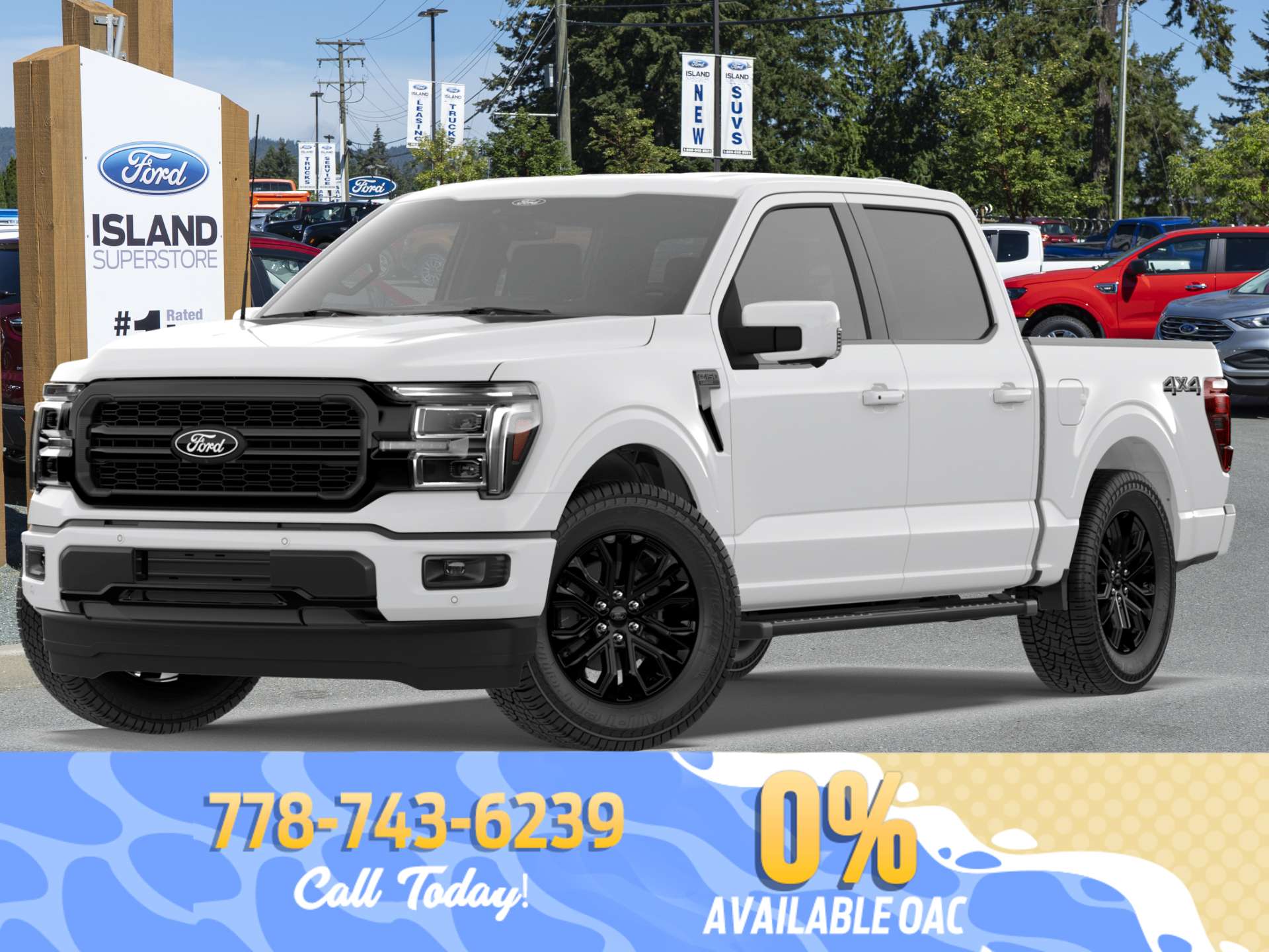 White 2026 Ford F-150 Pickup Truck Four-Wheel Drive Automatic