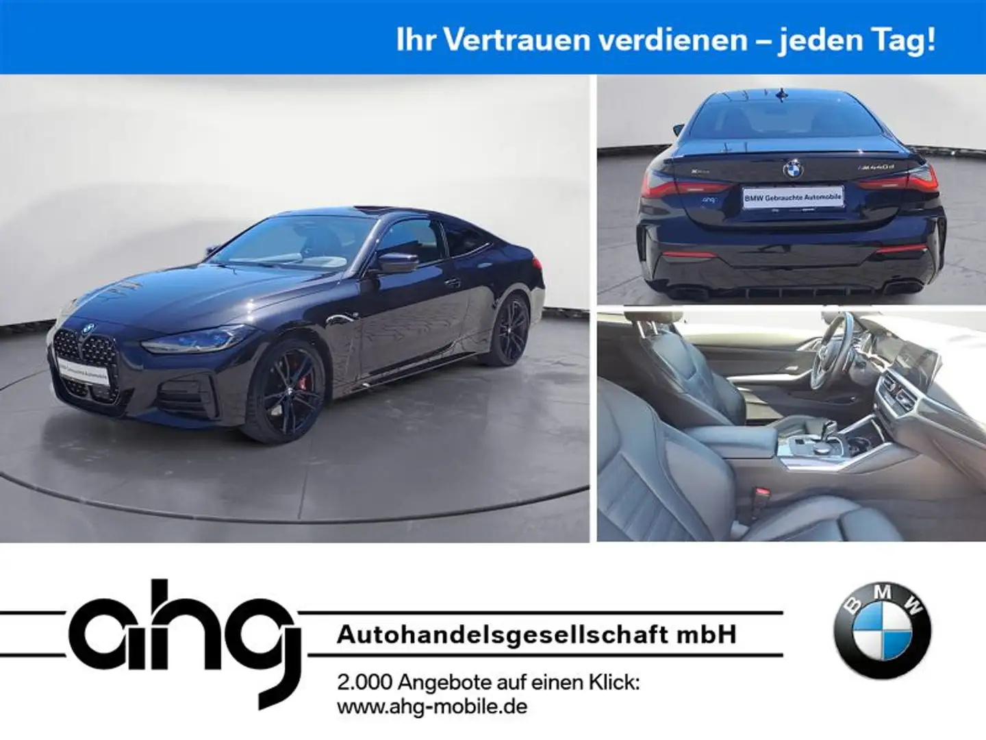 BMW M440d xDrive Coupe *MSport*Shadow*Standhzg.*Sitz Schwarz - 1