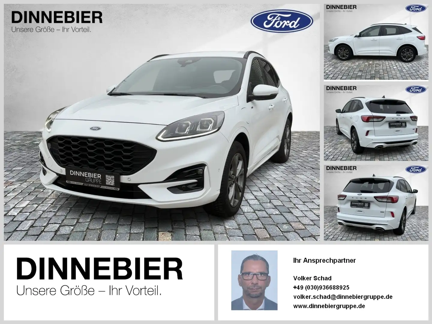 Ford Kuga ST-Line X LED+Navi+Kamera+Winterpaket Weiß - 1