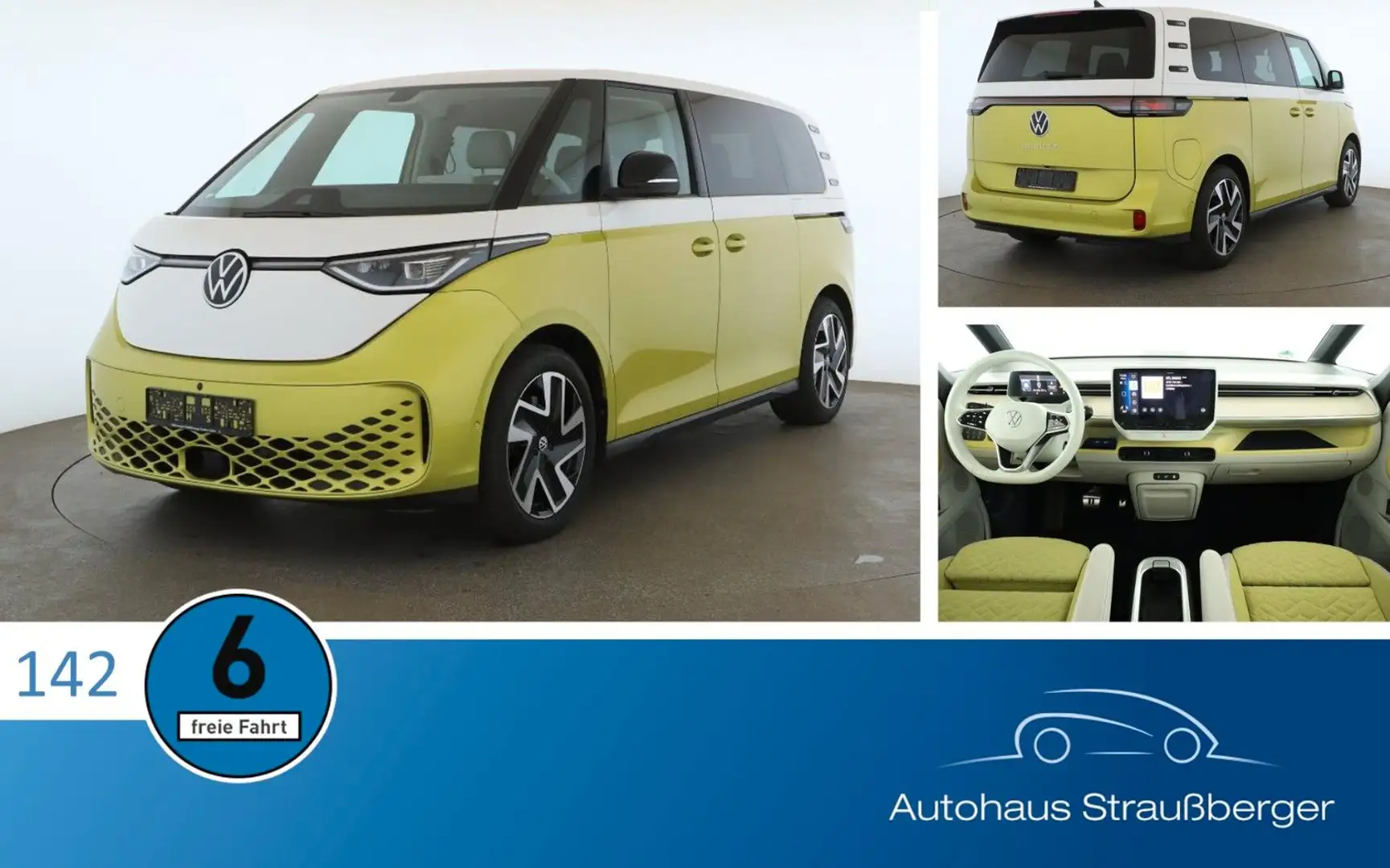 Volkswagen ID. Buzz Bus 150 kW Pro ACC AHK RFK QI IQ Light Jaune - 1