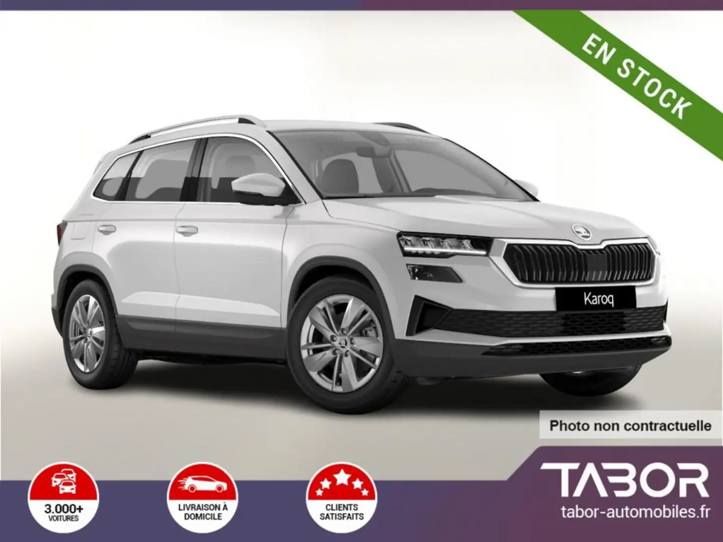 Skoda Karoq TSI 150 DSG Selection LED ACC GPS Blanc - 1