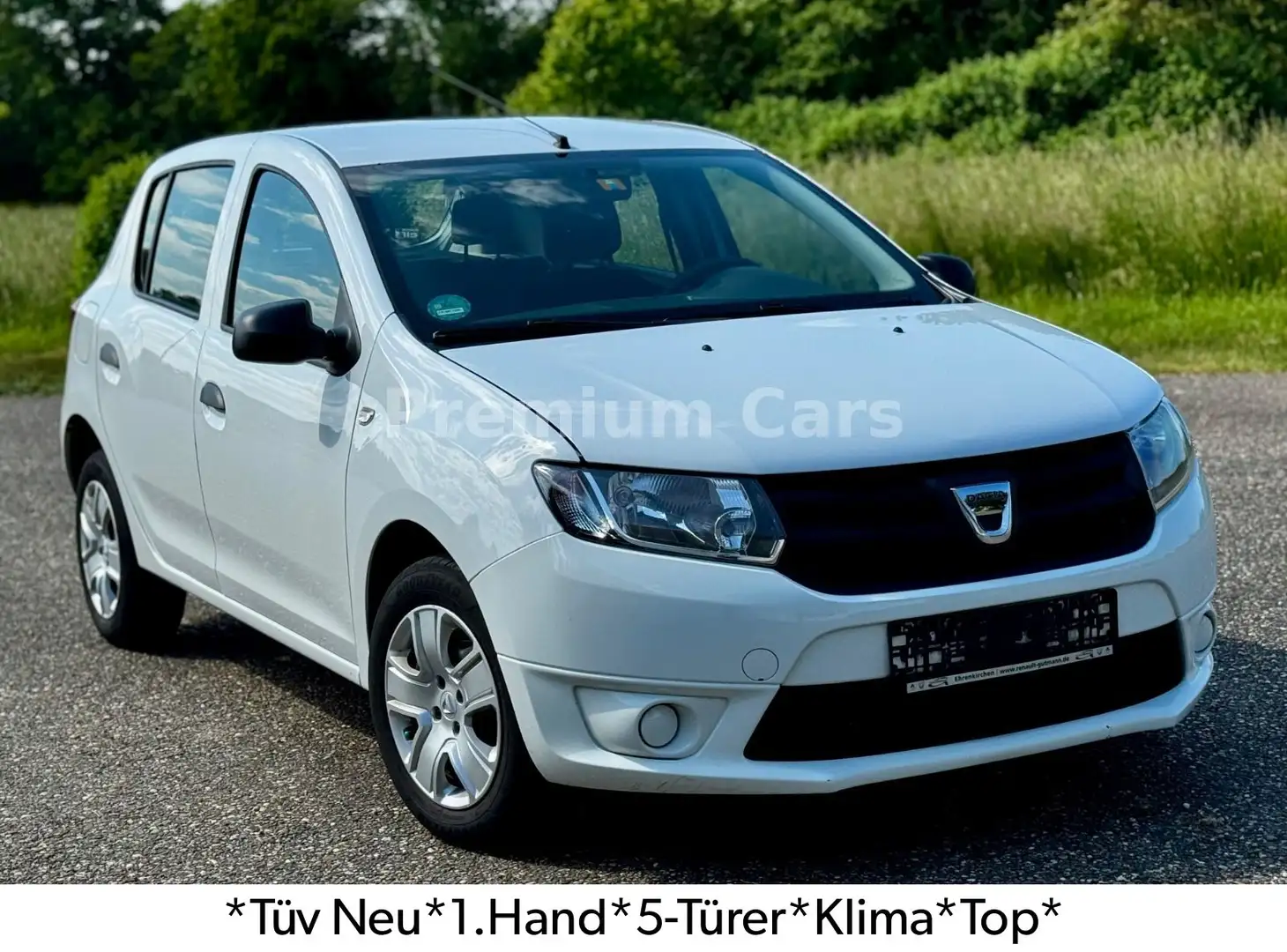Dacia Sandero II 1.2 16V Ambiance *1.Hd*Tüv Neu*Klima* Білий - 1