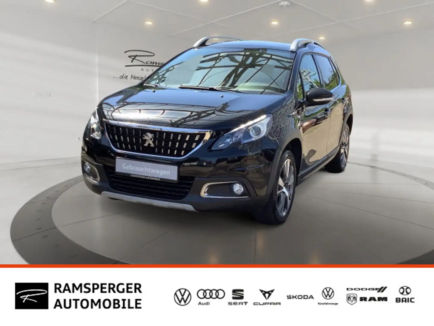 Peugeot 2008 1.2 Pure Tech Allure Leder Pano Kamera Schwarz - 1