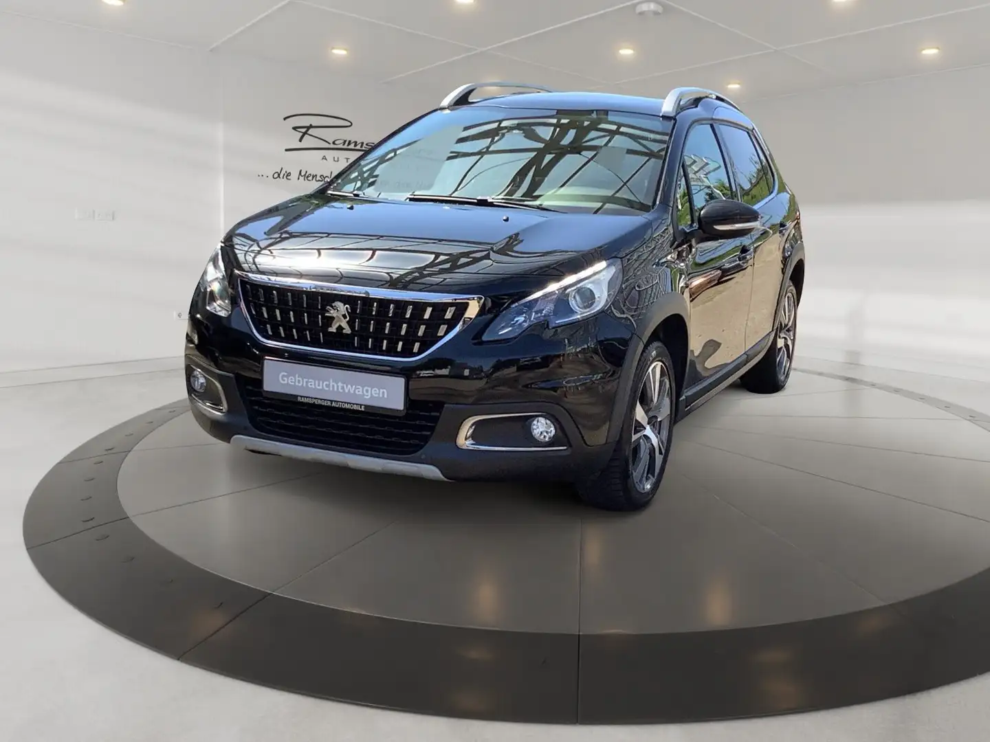 Peugeot 2008 1.2 Pure Tech Allure Leder Pano Kamera Schwarz - 2