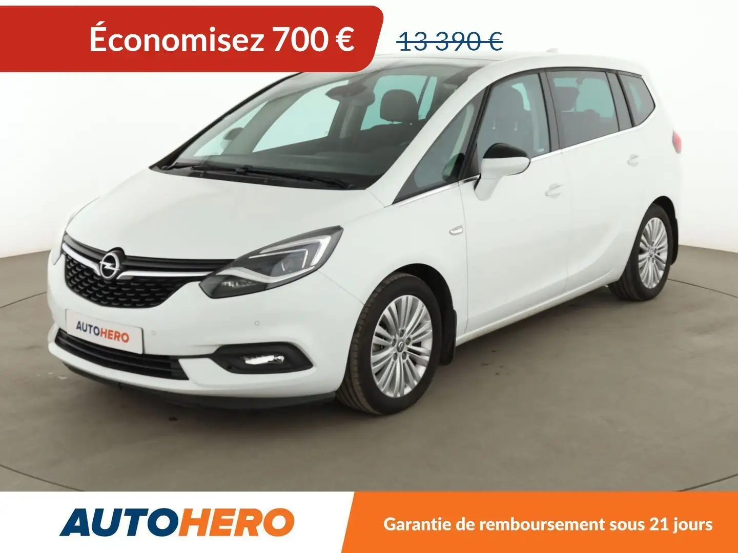 Opel Zafira 1.4 Turbo Elite Blanc - 1