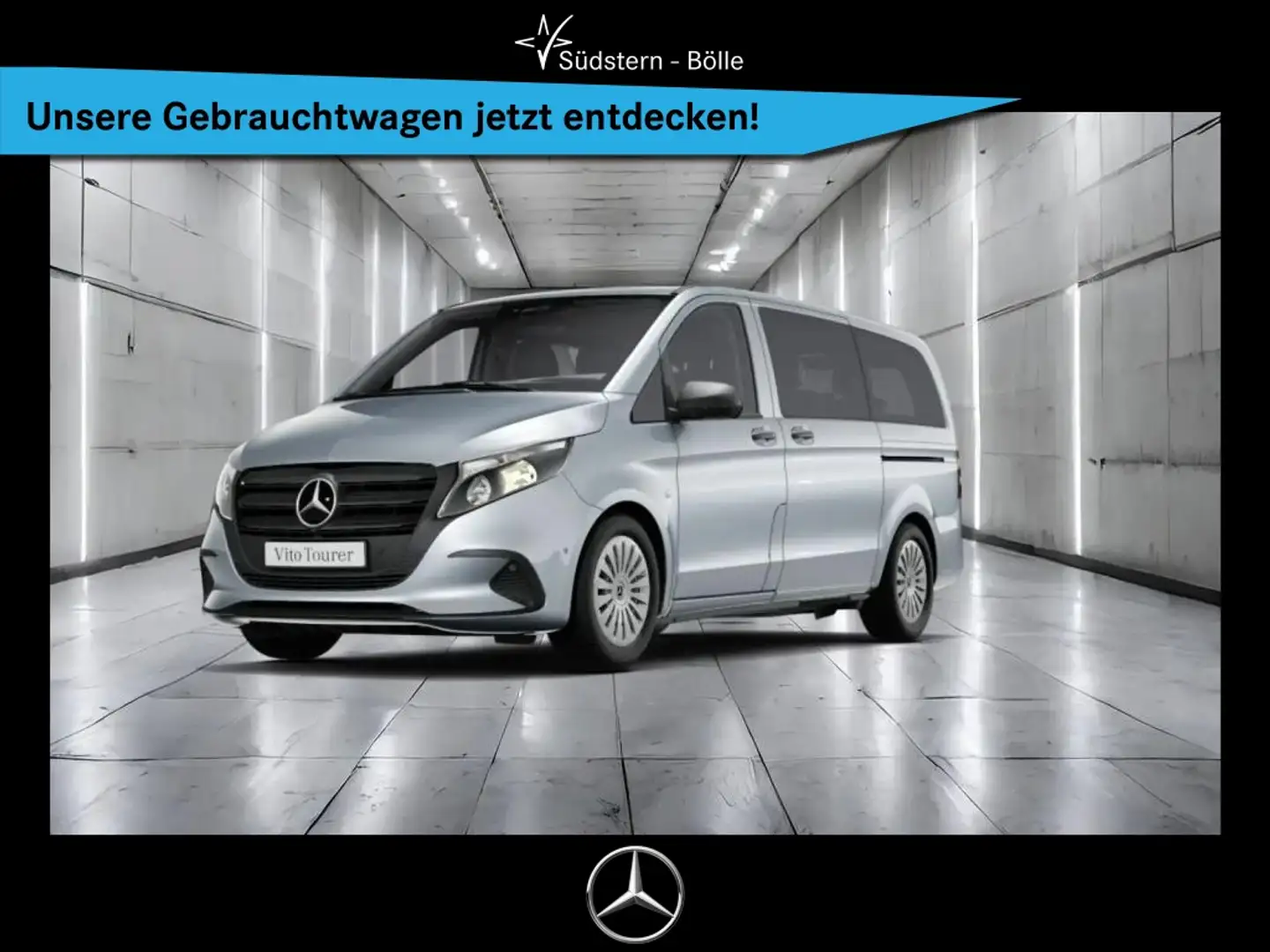 Mercedes-Benz Vito 116 Tourer PRO Lang +SHZ+KAMERA+AUT+MBUX Zilver - 1