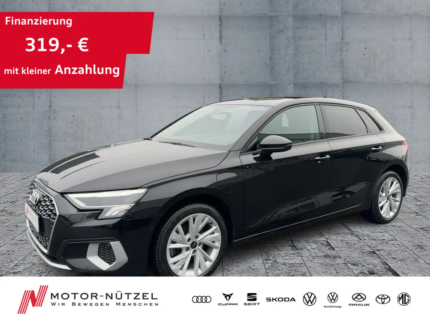 Audi A3 40 TFSI e ADVANCED LED+NAV+RFK+ACC Schwarz - 1