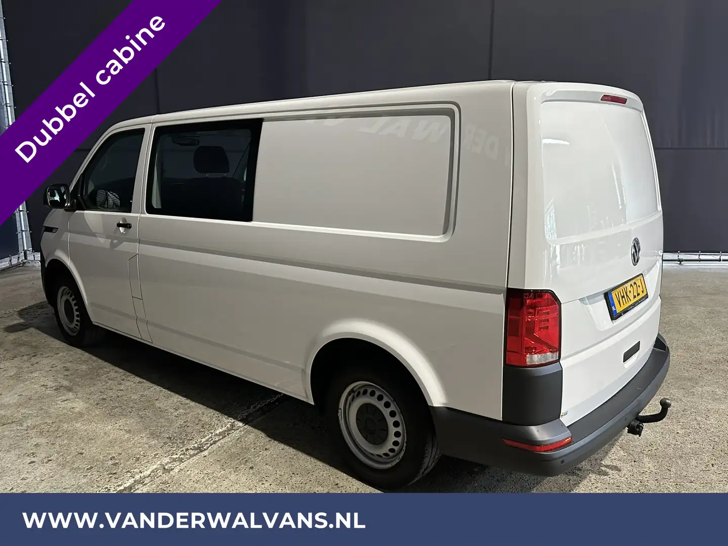 Volkswagen T6.1 Transporter 2.0 TDI L2H1 Dubbele cabine Euro6 Airco | Apple Ca Wit - 2