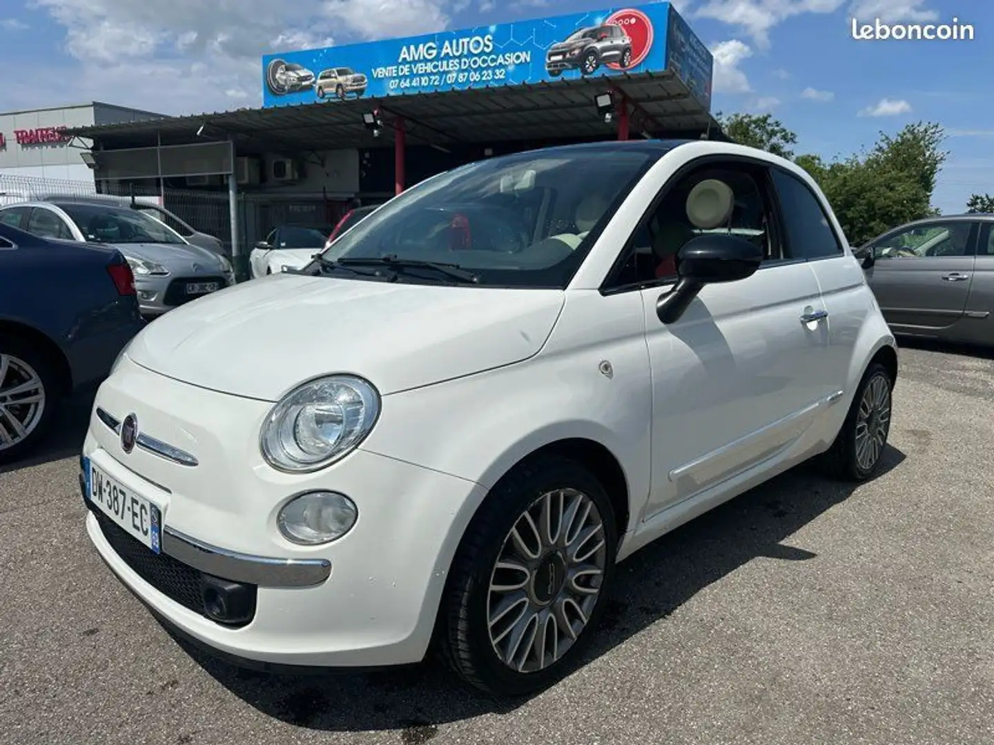 Fiat 500 club faible km distribution neuve Weiß - 1
