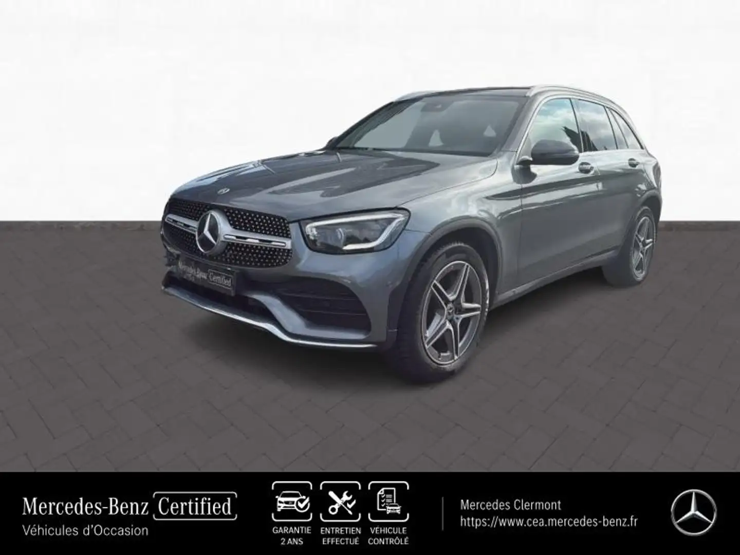 Mercedes-Benz GLC 220 220 d 194ch AMG Line 4Matic 9G-Tronic Gris - 1