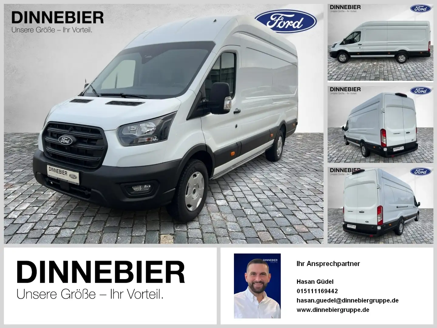 Ford Transit 350 L4 H3 Kasten LKW Trend 96 KW Blanc - 1