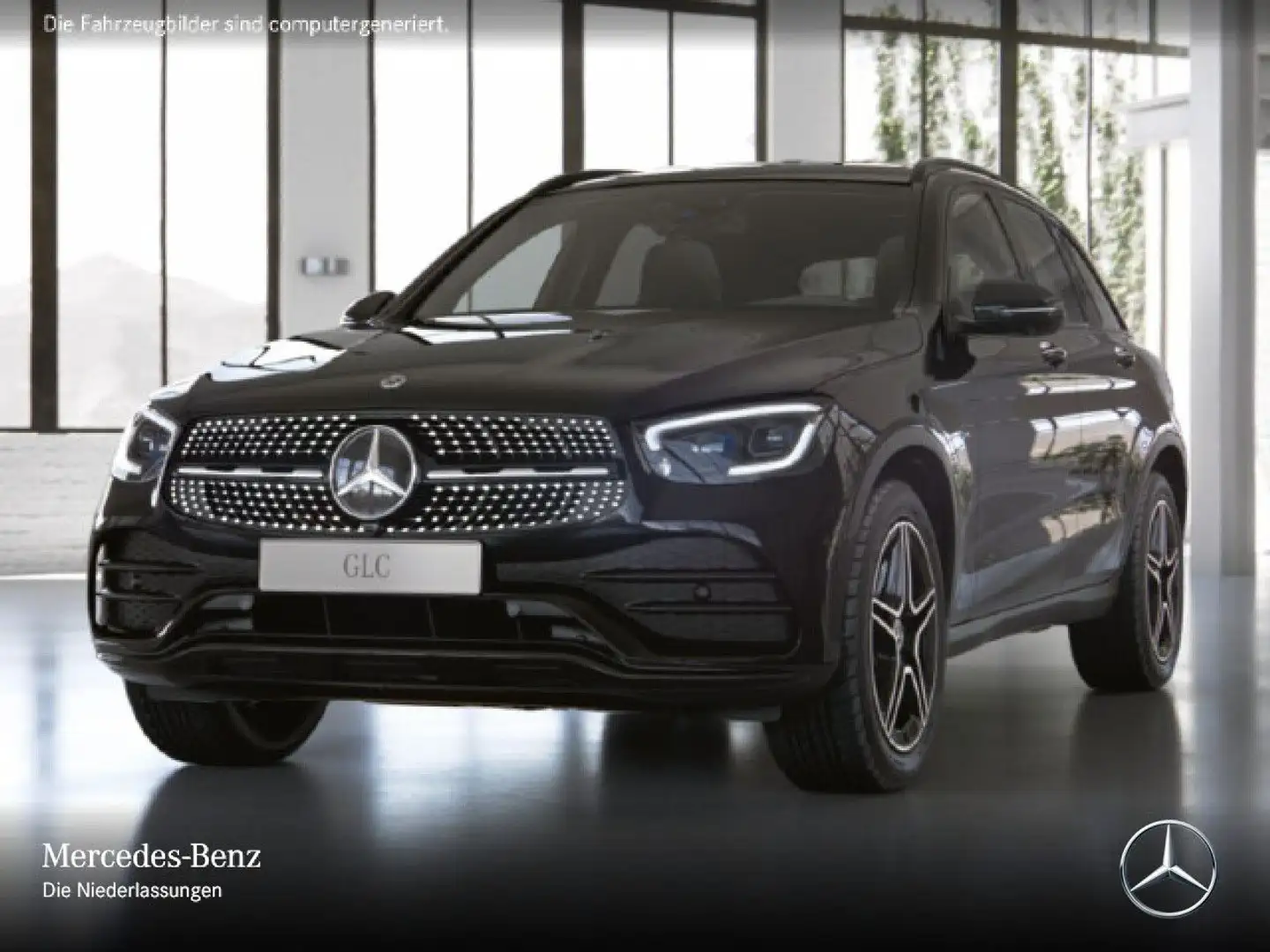 Mercedes-Benz GLC 300 e 4M AMG+NIGHT+360+AHK+MULTIBEAM+FAHRASS Noir - 2