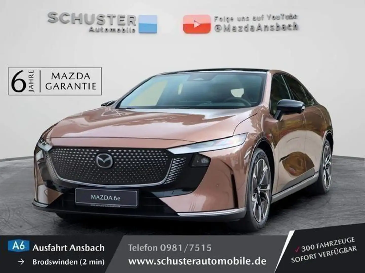 Mazda 6e Takumi 68,8 kWh PANO/360° Kamera/Leder/HEAD-U Коричневый - 1